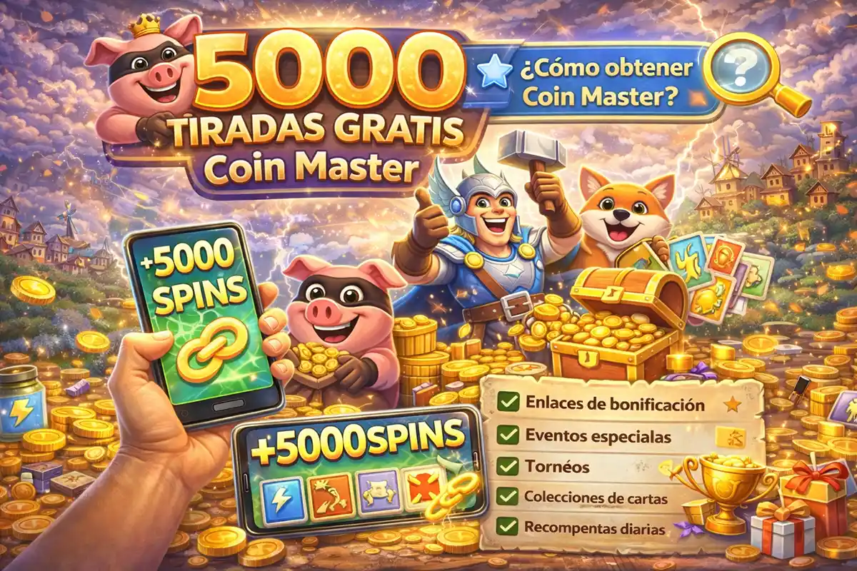 5000 tiradas gratis Coin Master